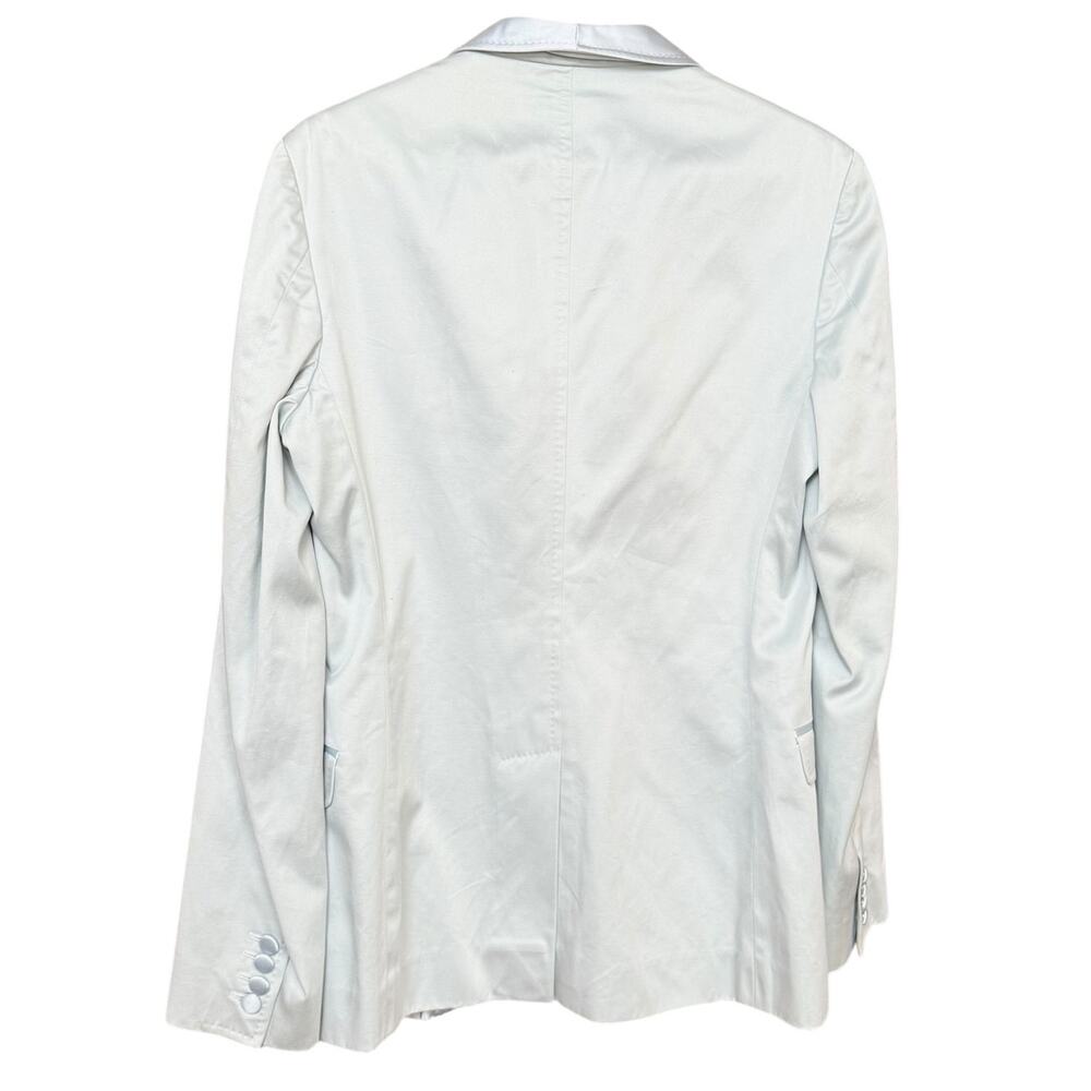 Dolce & Gabbana Light Blue Cotton Blend Blazer Size 46 Authentic Button Closure - Picture 9 of 16